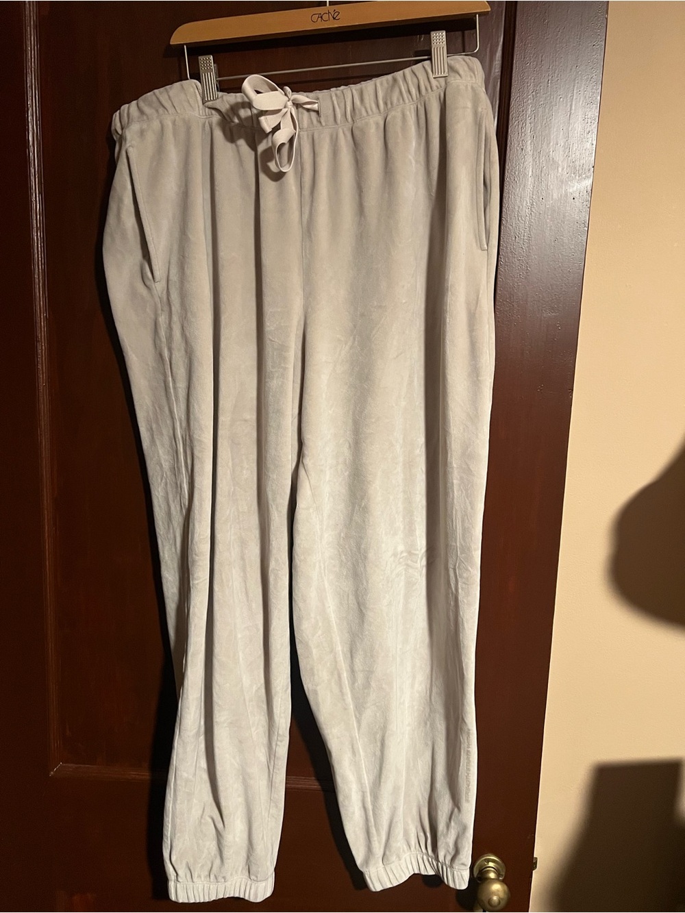Peloton Beige Gray Drawstring Sweatpants